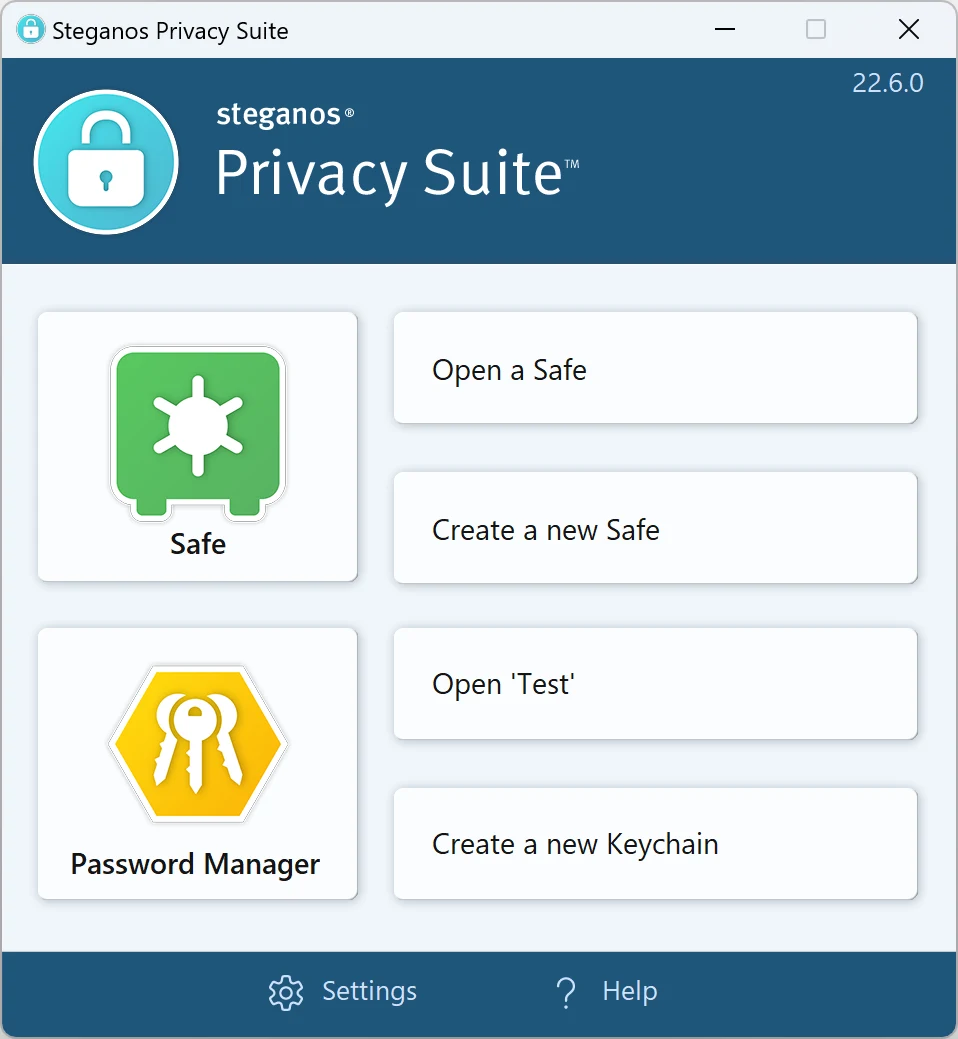 Steganos Privacy Suite บน Windows